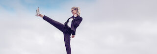Frau, die kickt @ 